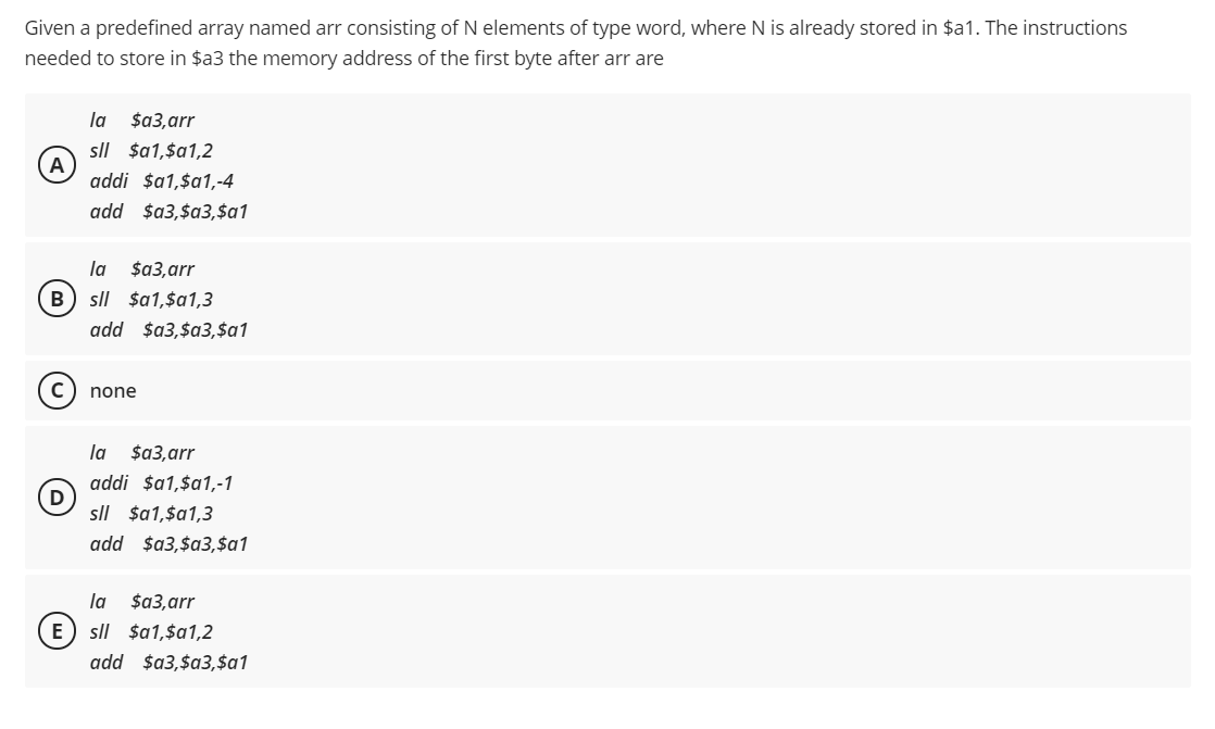 Solved Given a predefined array named arr consisting of N | Chegg.com