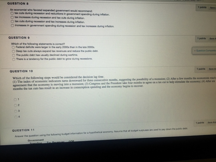Solved QUESTION 8 1 points Save An economist who favored | Chegg.com