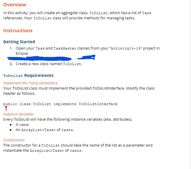 Solved Java Creating Classes Errors The part in bold is what | Chegg.com
