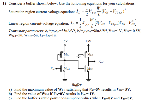 Solved 1) Consider a buffer shown below. Use the following | Chegg.com