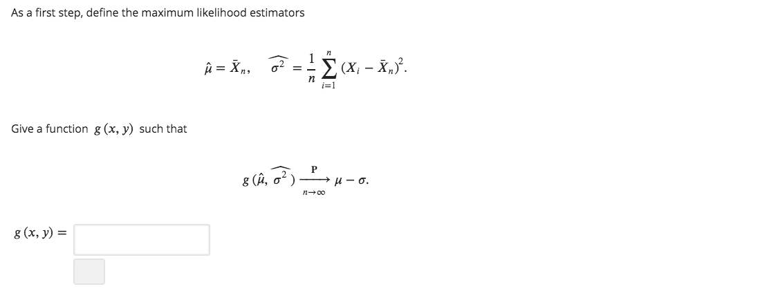 Given N I I D Samples X1 Xn N U O With Chegg Com