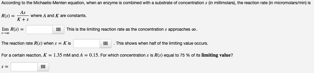 Solved According to the Michaelis-Menten equation, when an | Chegg.com