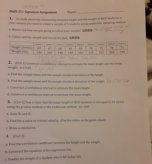 Solved wce math 211 signature assignment name 1 to study chegg