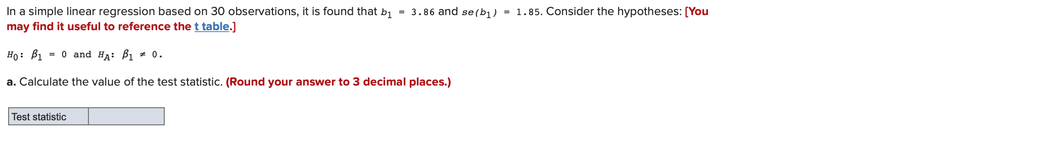 Solved In a simple linear regression based on 28 | Chegg.com