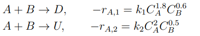 Solved Determine the reaction order of the first and second | Chegg.com