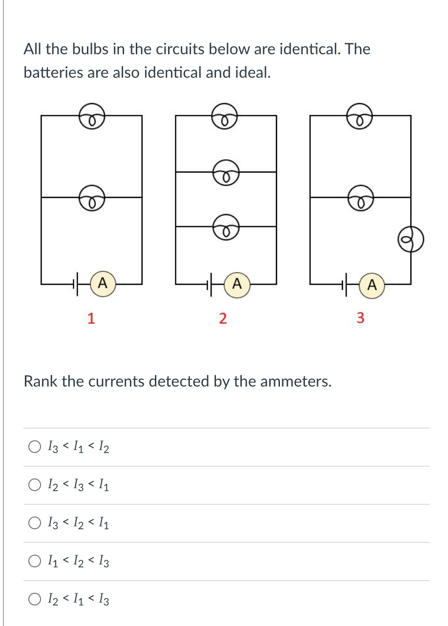 Solved All The Bulbs In The Circuits Below Are Identical. | Chegg.com