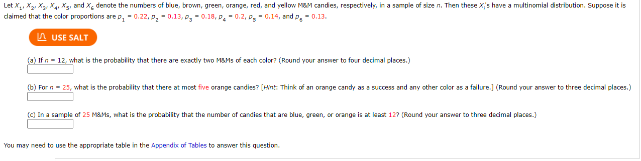 Solved Let X1 X2 X3 X4 X5 And X Denote The Numbers Of