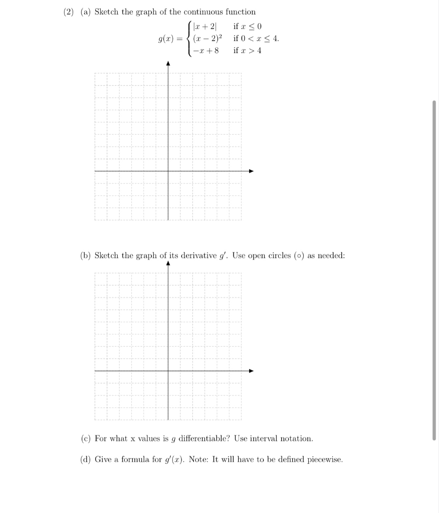 1 Definition Of The Derivative Function The Chegg Com