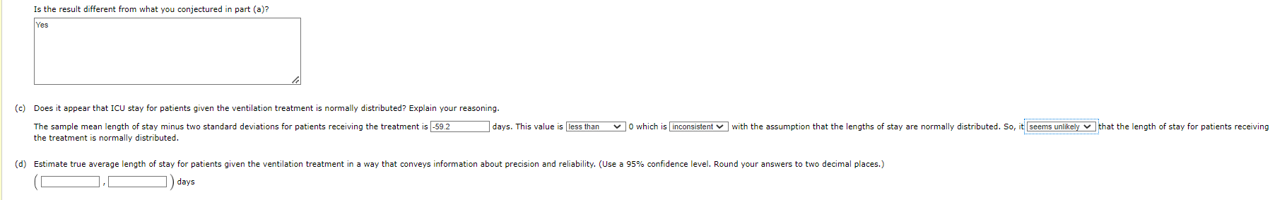 Solved values for the control group were 13.4 and 15.7 . (a) | Chegg.com