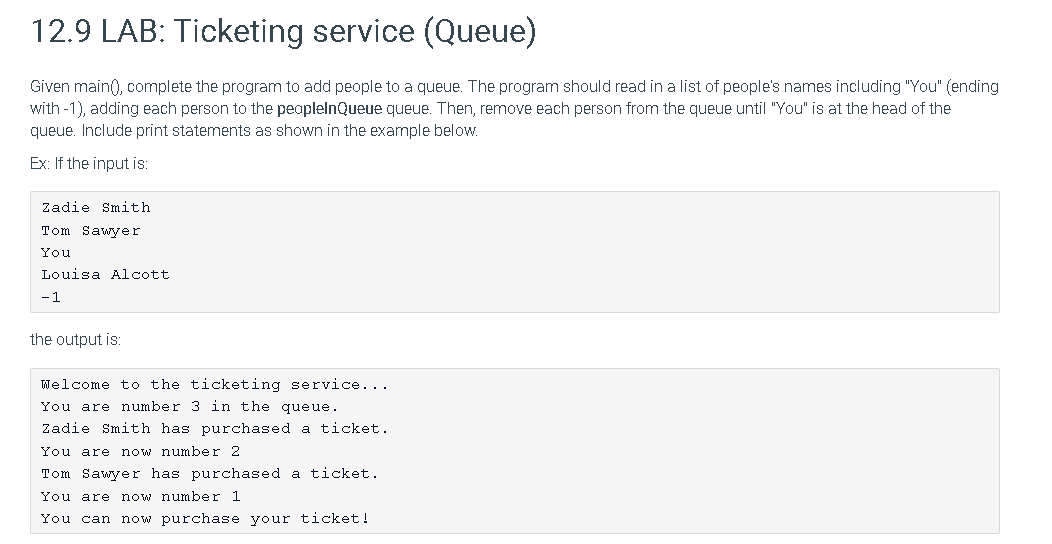 Solved TicketingService.java | Chegg.com