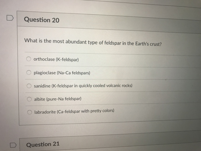 half of the earth's crust is composed of feldspar