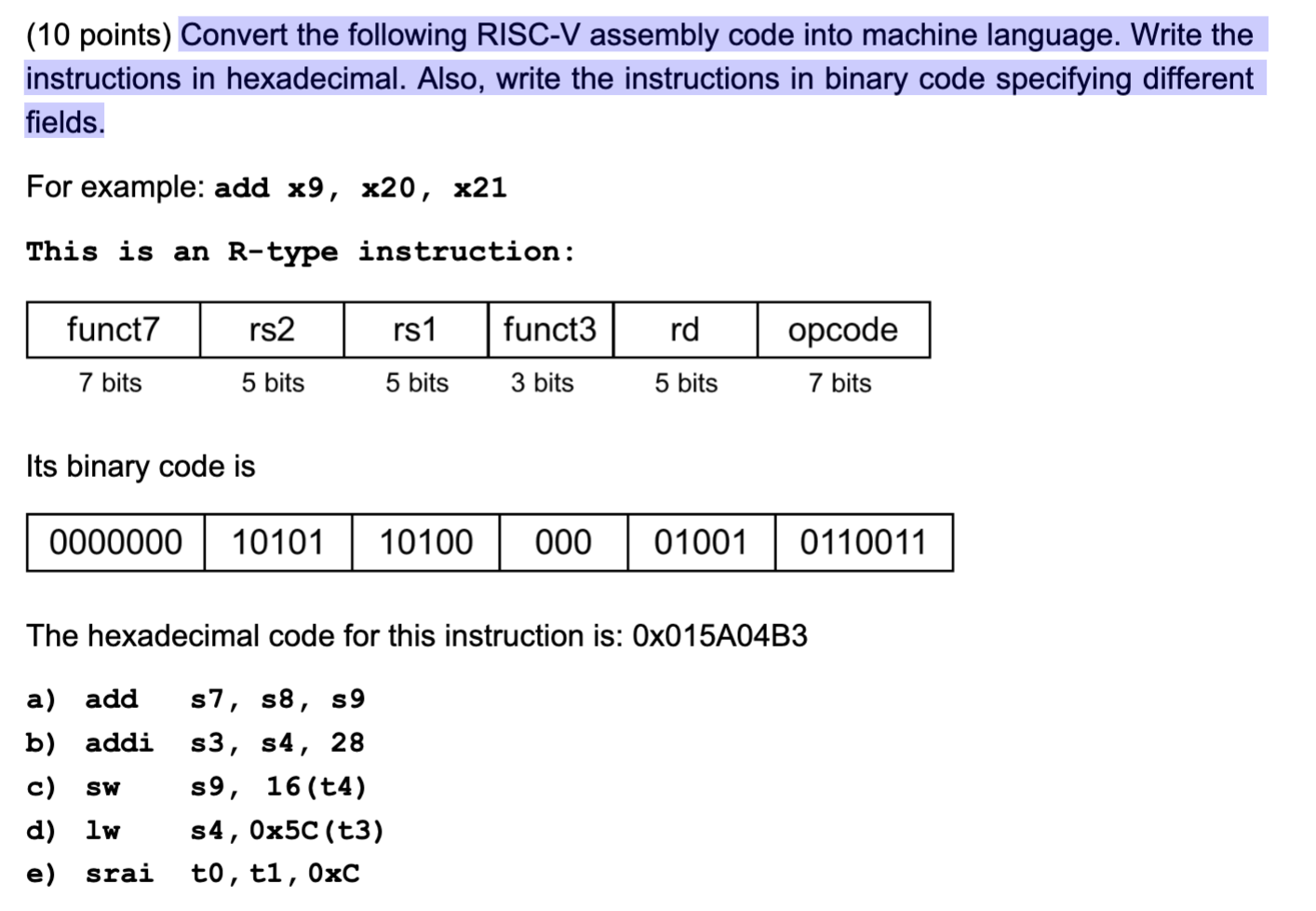 Solved Compile C To Risc V Assembly Code Instructions That Chegg Com