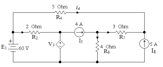 Solved Find the voltage V3 and the current i2 in the given | Chegg.com