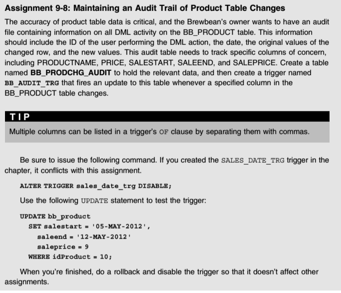 Solved In PL/SQL This is the code for the table CREATE | Chegg.com