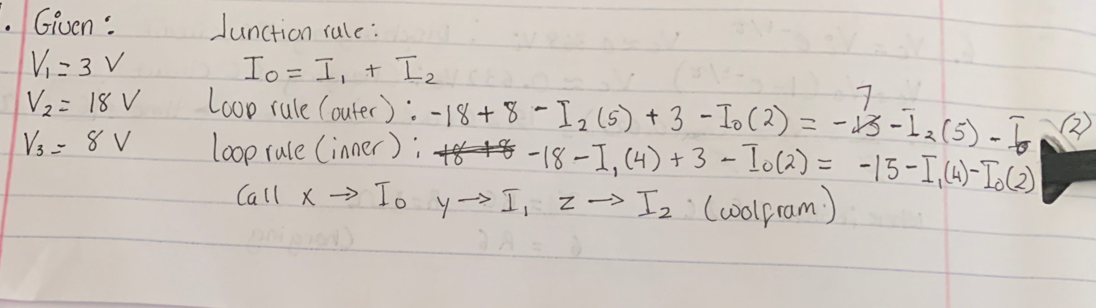 Solved Find the current passing through each resistor in the | Chegg.com