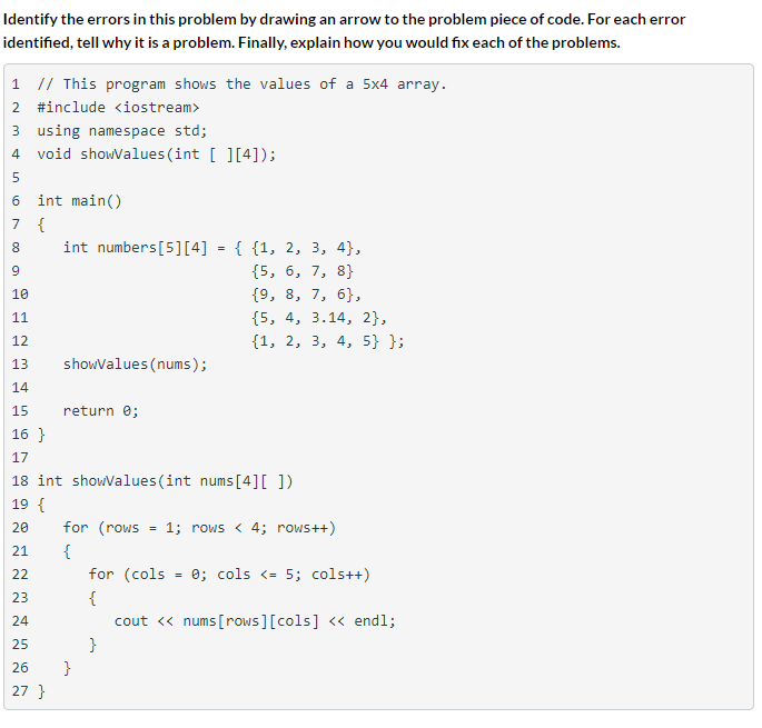 Solved Identify the errors in this problem by drawing an | Chegg.com