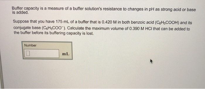 Solved Buffer capacity is a measure of a buffer solution's | Chegg.com