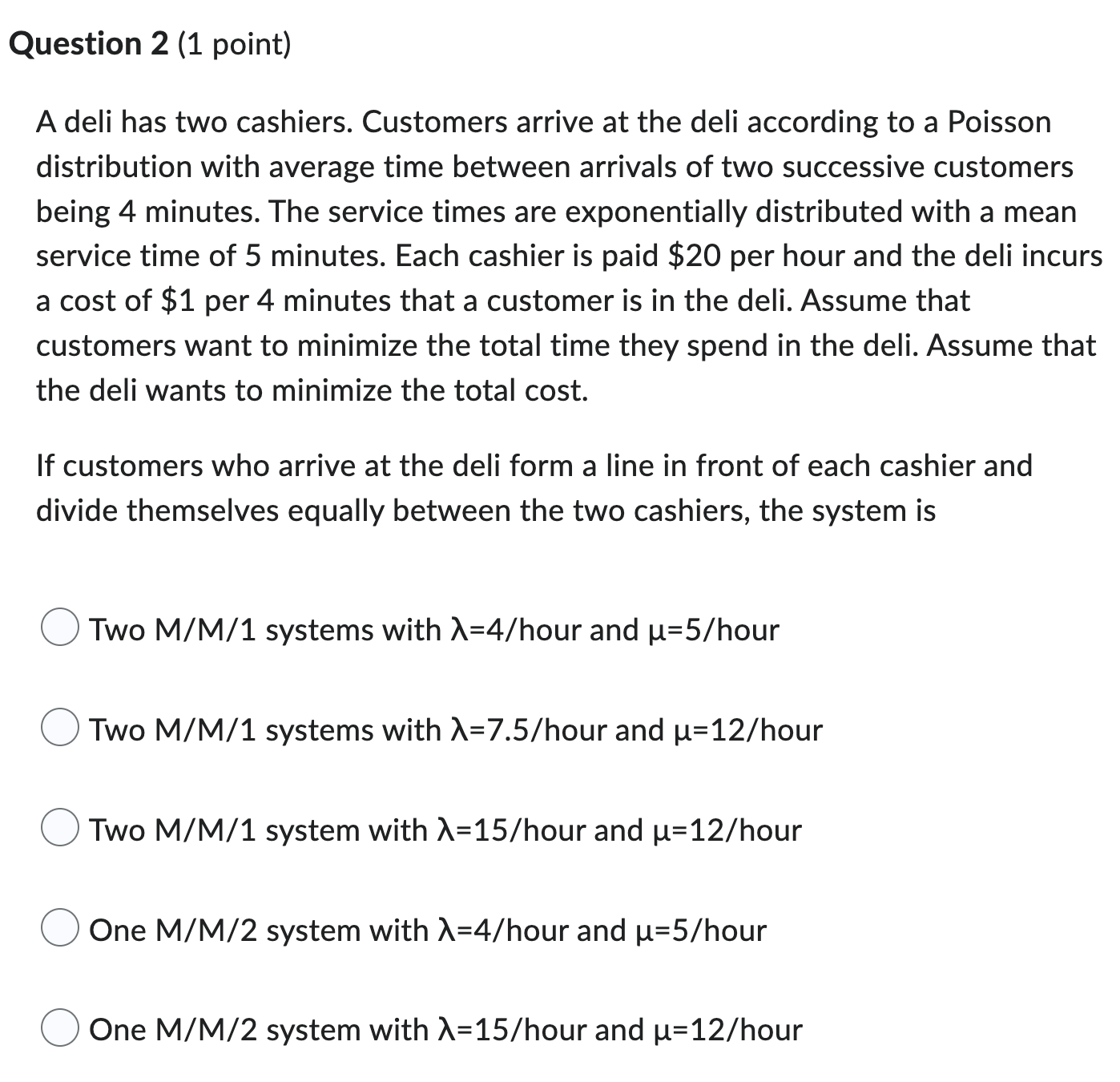 A multiple-server queuing system has a Poisson | Chegg.com