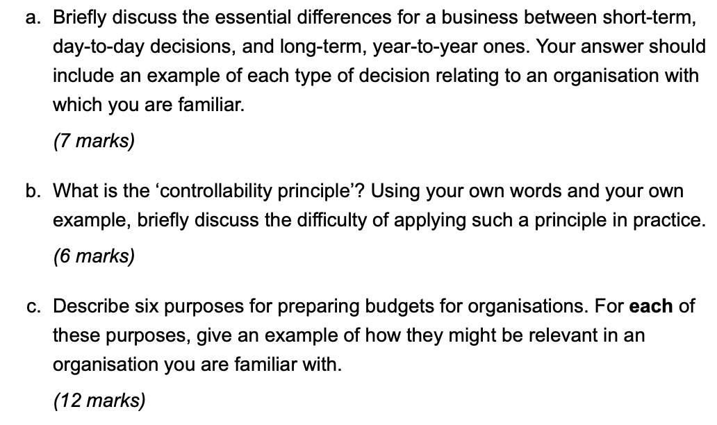 Solved a. Briefly discuss the essential differences for a