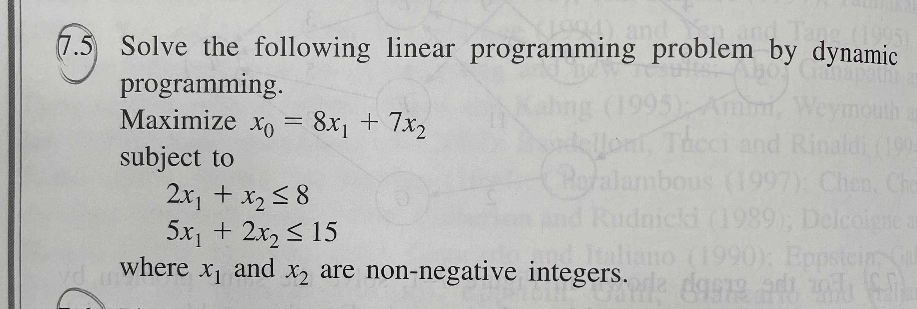 Solved 5) Solve the following linear programming problem by | Chegg.com