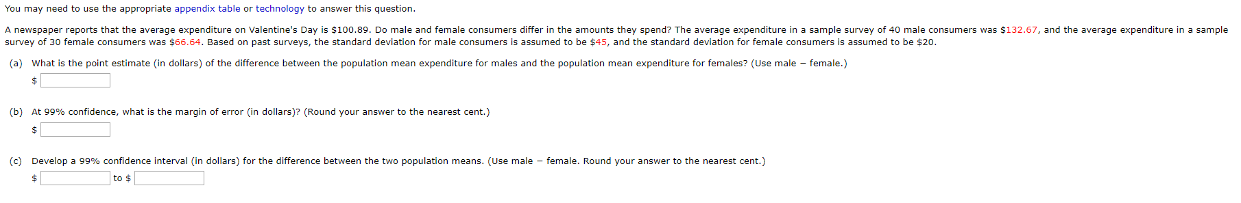 Solved You may need to use the appropriate appendix table or | Chegg.com