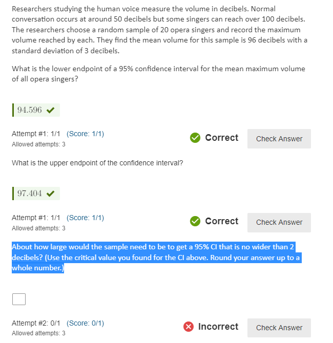 Solved Researchers studying the human voice measure the | Chegg.com