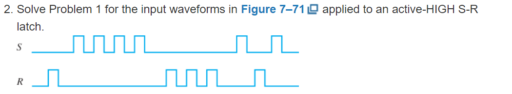 Solved 2. Solve Problem 1 For The Input Waveforms In Figure | Chegg.com