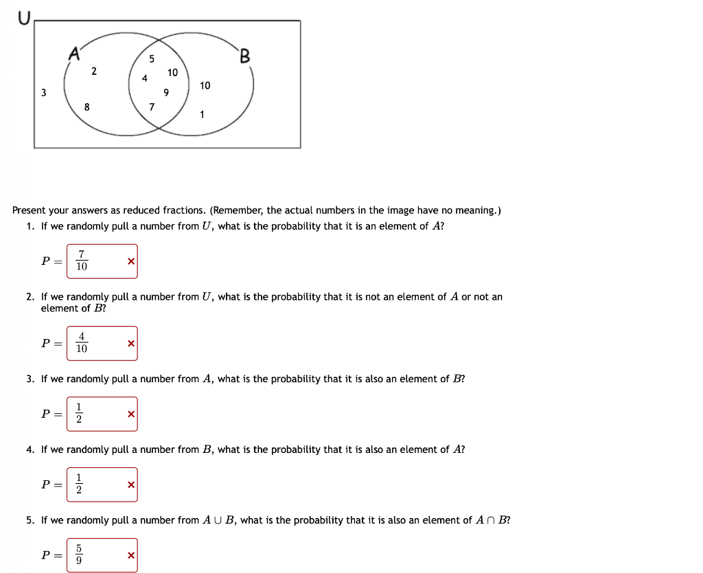 Solved A 5 2 10 4 10 3 9 8 7 1 Present your answers as | Chegg.com