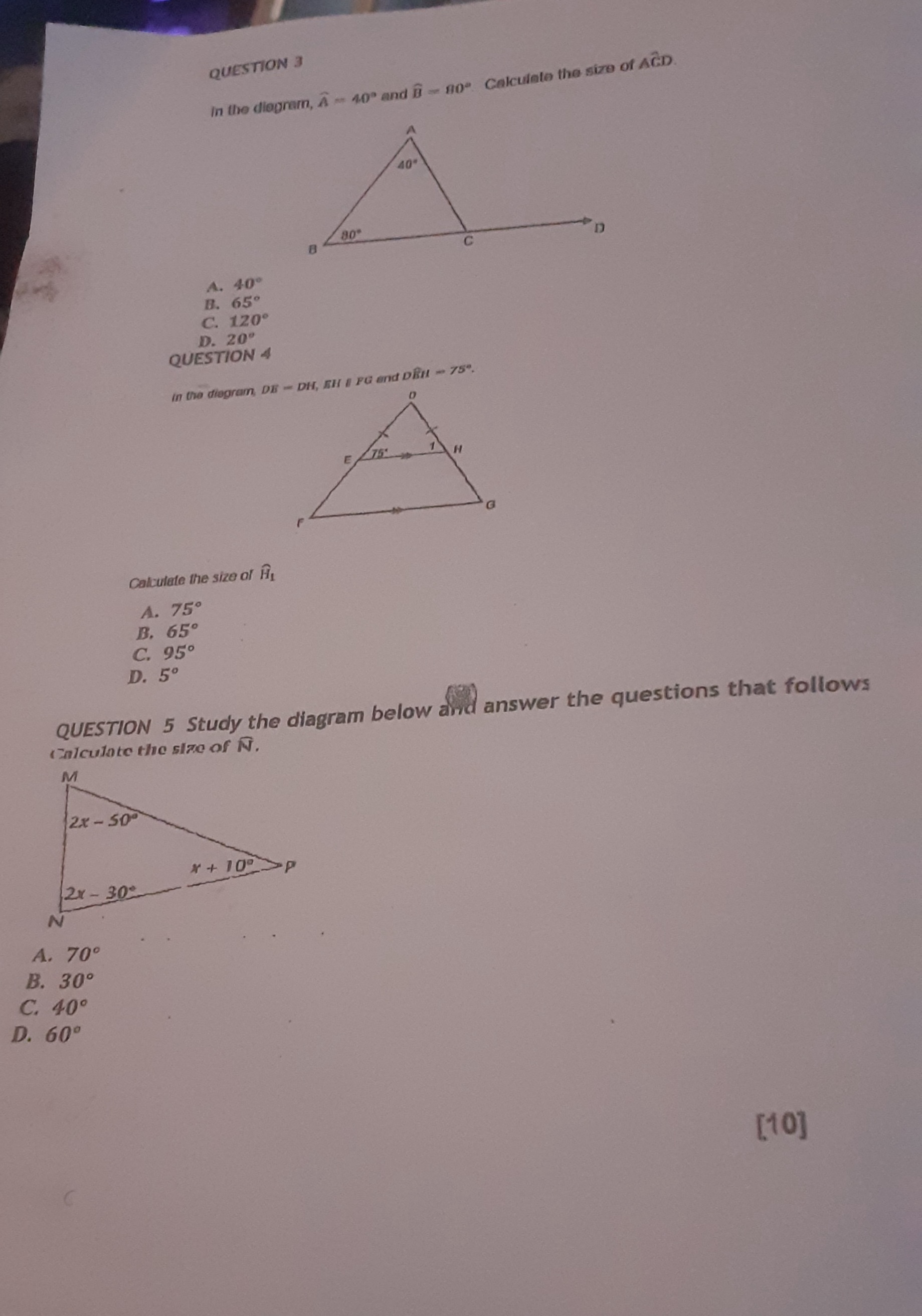 Solved SECTION B QUESTION 1 (1) (1) (3) (1) (3) 2. Calculate | Chegg.com