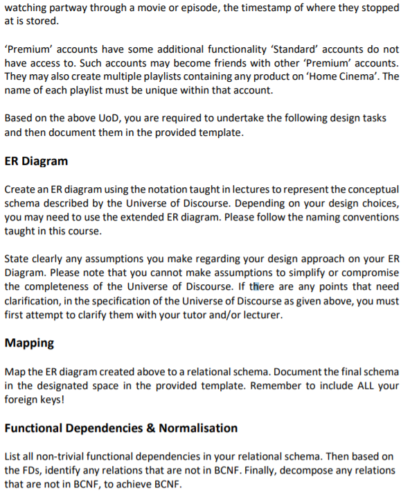 Solved 1. Assignment Brief The following describes the | Chegg.com