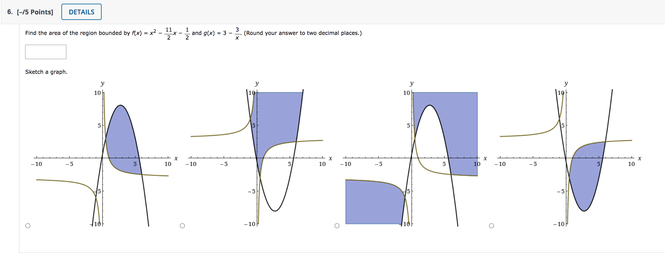Solved Graph the region bounded by f(x)=−x3 and | Chegg.com