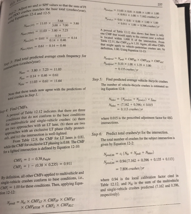 Solved ersection data provided below, estimate intersection | Chegg.com