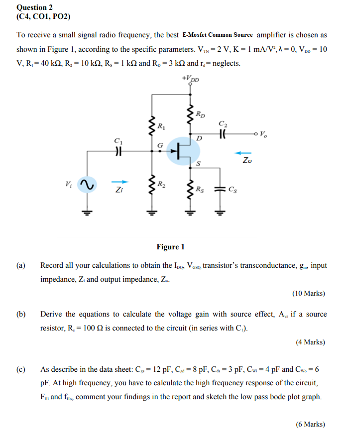 Analog electronics (Please solve by expert and make | Chegg.com