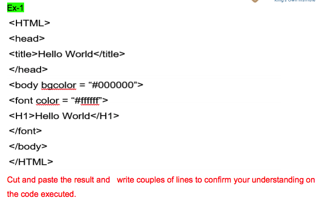 Solved HTML When you approach each activity, it will be | Chegg.com