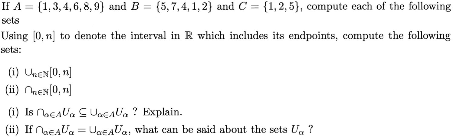 Solved If A={1,3,4,6,8,9} And B={5,7,4,1,2} And C={1,2,5}, | Chegg.com