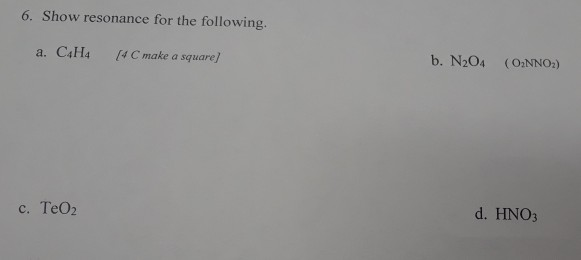 Lewis Structure For Teo2 Solved 5. Draw two Lewis Dot diagrams for each of the fo | Chegg.com