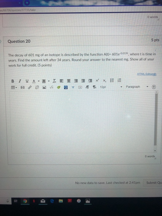 Solved ake D Question 19 5 pts Determine the function which | Chegg.com