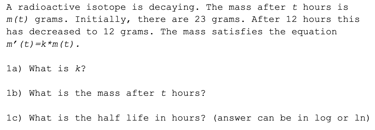 Solved Please give a definitive answer for all three parts | Chegg.com