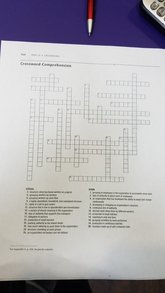 I need help solving this crossword puzzle about Chegg com