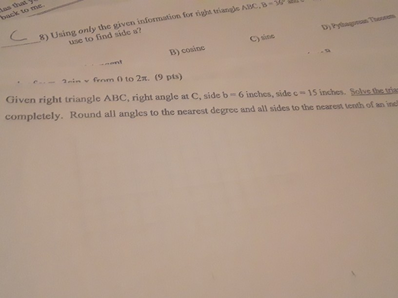 Solved 38 back to me 8 ) Using only the given information | Chegg.com