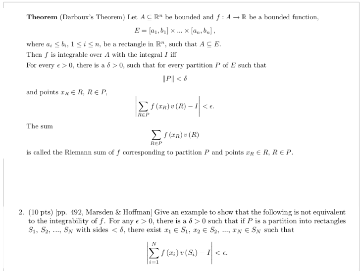 Solved Theorem (Darboux's Theorem) Let A CRM be bounded and | Chegg.com