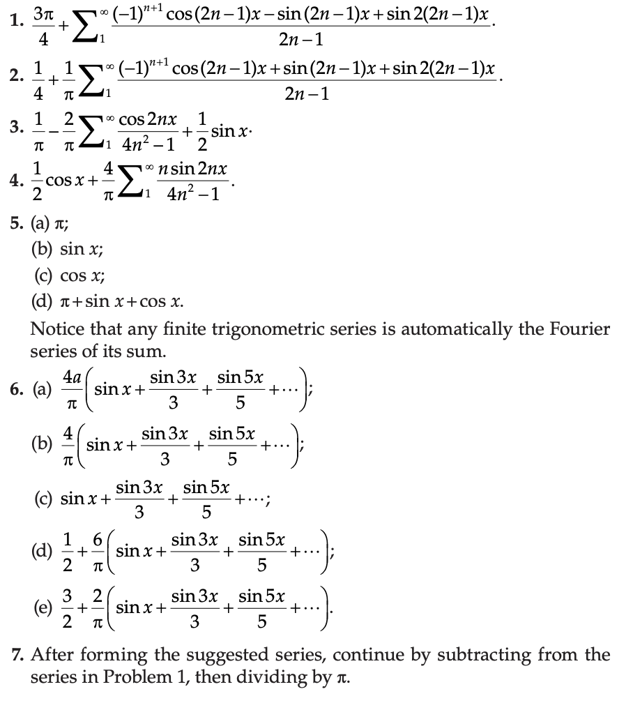 fourier series solved problems pdf
