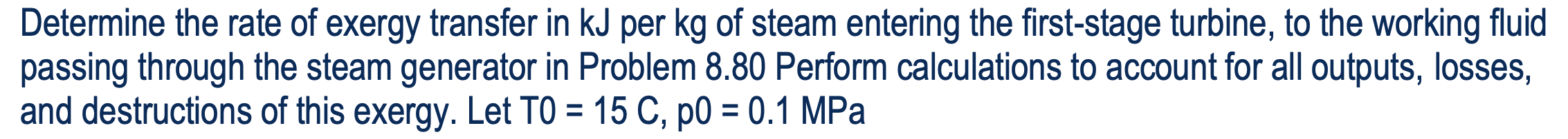 Solved Consider a cogeneration system operating as shown in | Chegg.com