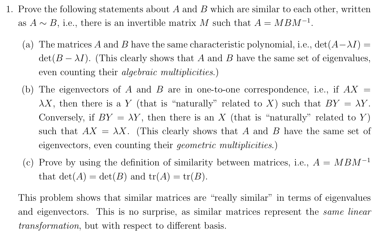 Solved 1. Prove The Following Statements About A And B Which | Chegg.com