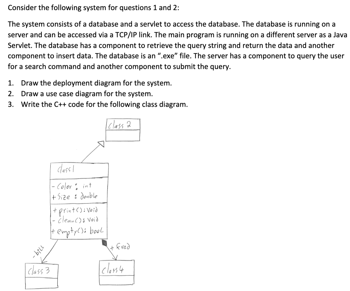 Solved Consider The Following System For Questions 1 And 2 : | Chegg.com