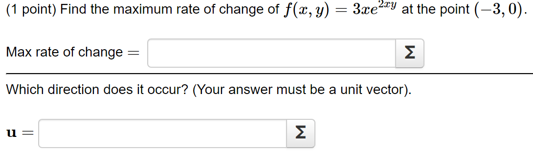 Solved (1 point) Find the maximum rate of change of | Chegg.com