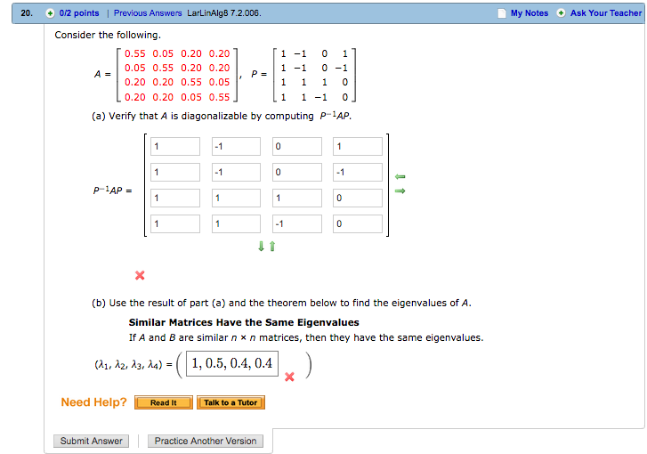 Solved 20. My Notes Ask Your Teacher 0/2 points Previous | Chegg.com