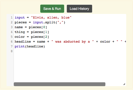Solved Change the following code into a function that prints | Chegg.com