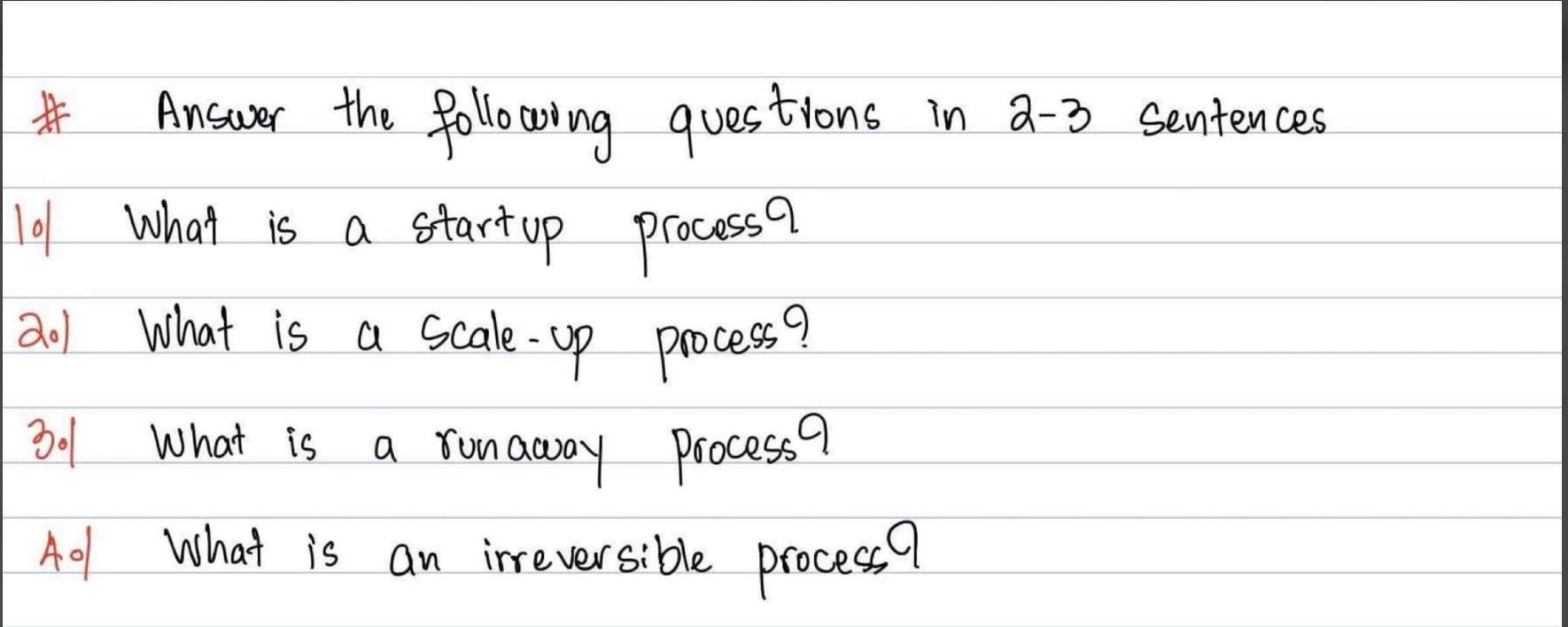 Solved # 9 Answer the following questions in 2-3 sentences | Chegg.com