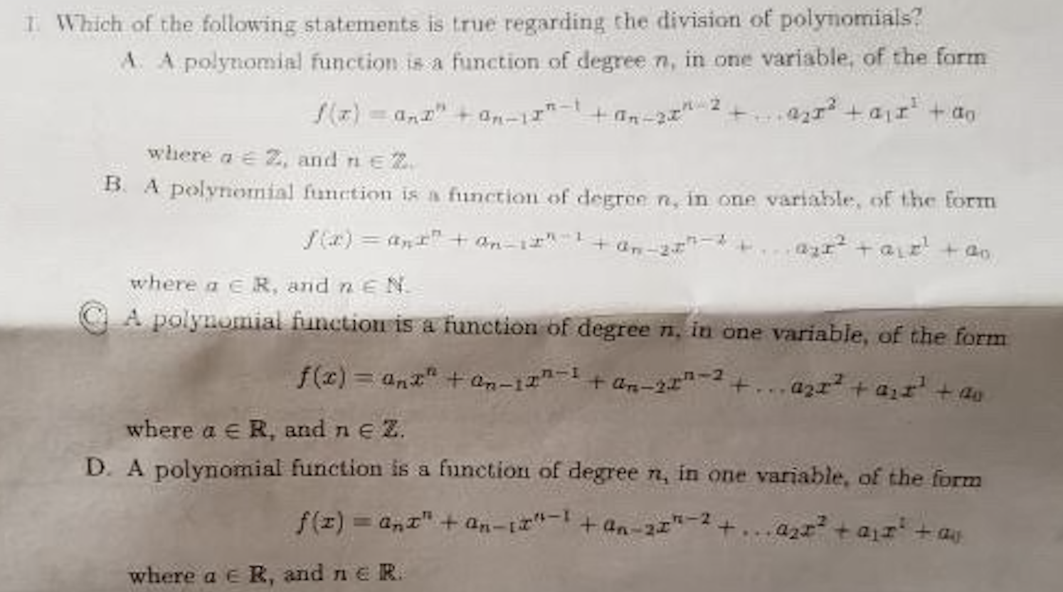 Solved Which of the following statements is true regarding | Chegg.com